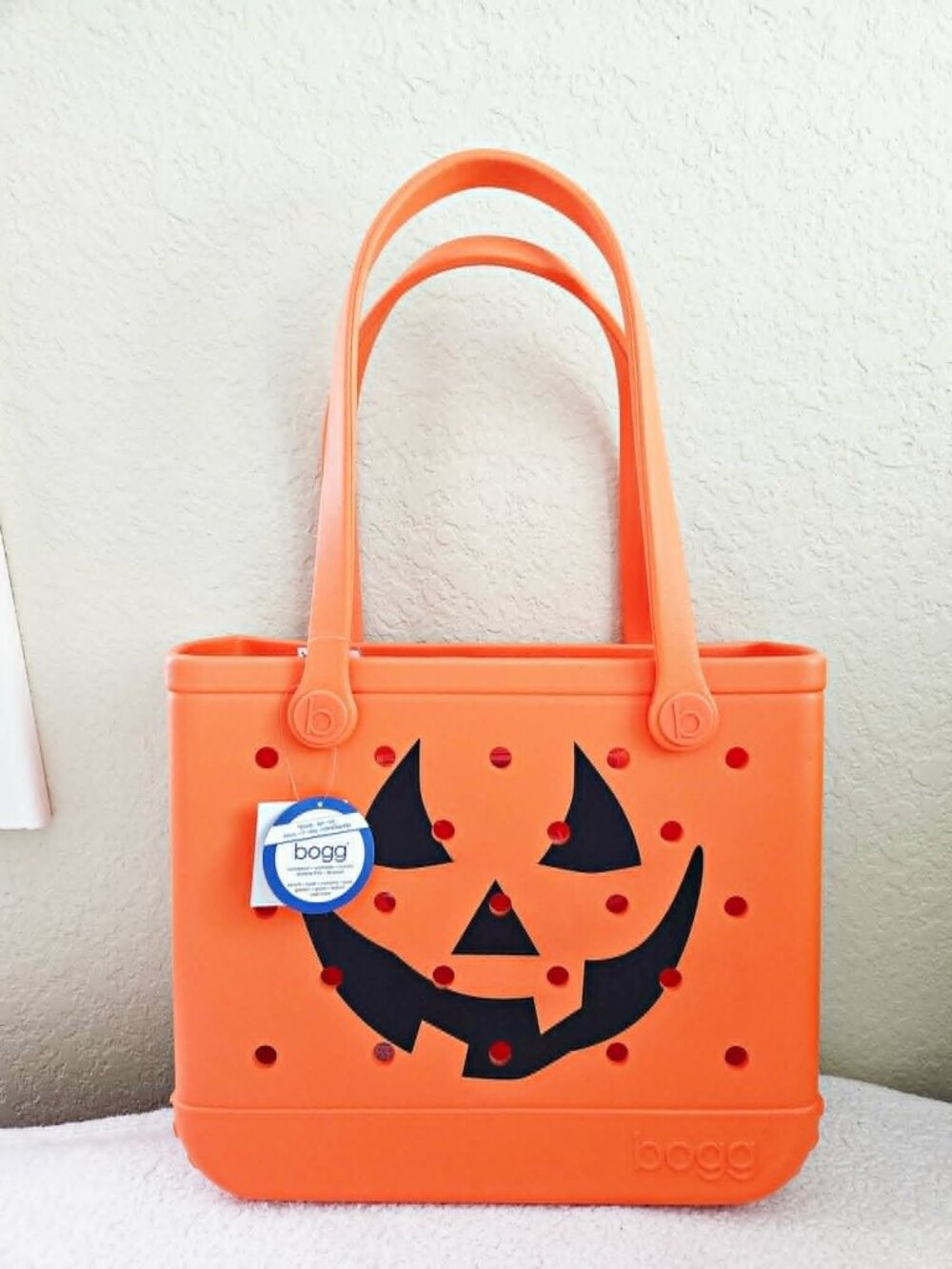🎃 *Bogg* Baby Bogg Halloween Orange Pumpkin Tote - NEW! -(discontinued print)
